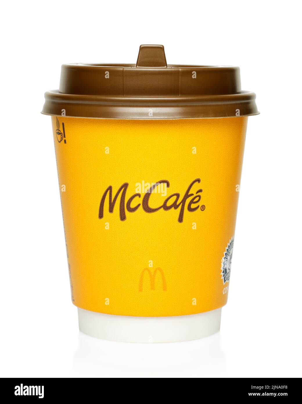 McCafe Cup da McDonald's, Cut out Foto Stock