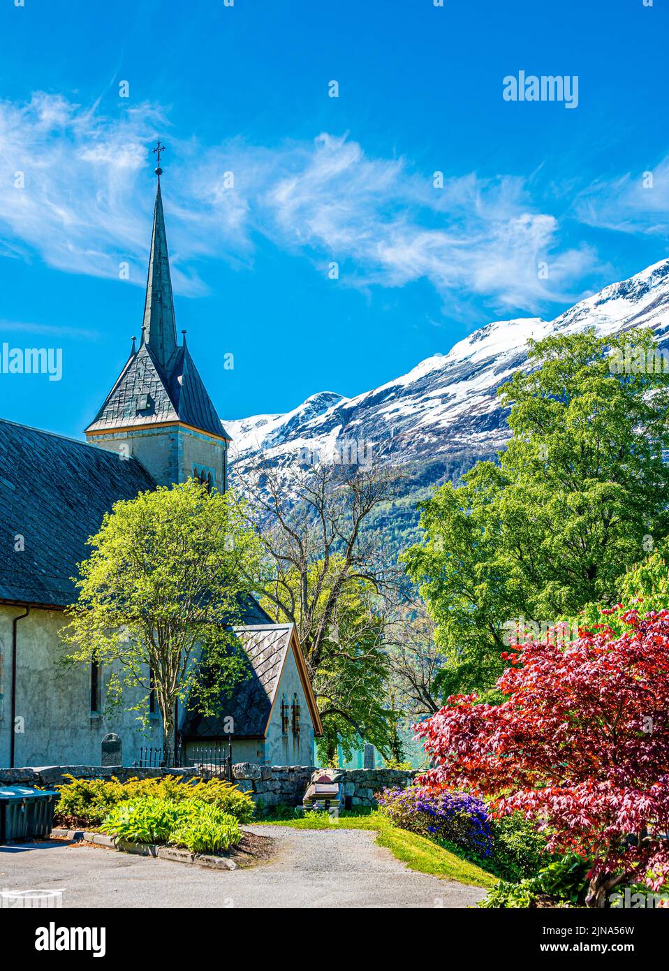 Il 17th maggio a Hardanger, la Giornata della Costituzione norvegese Foto Stock