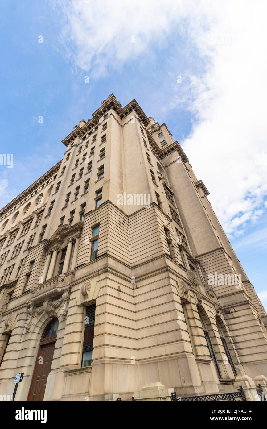 Edificio di fegato a Liverpool Merseyside Foto Stock