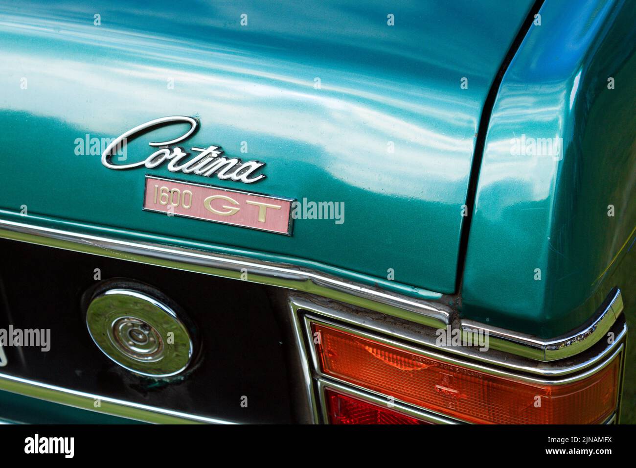 Ford Cortina Marco 2. Hebden Bridge Vintage Weekend 2022. Foto Stock