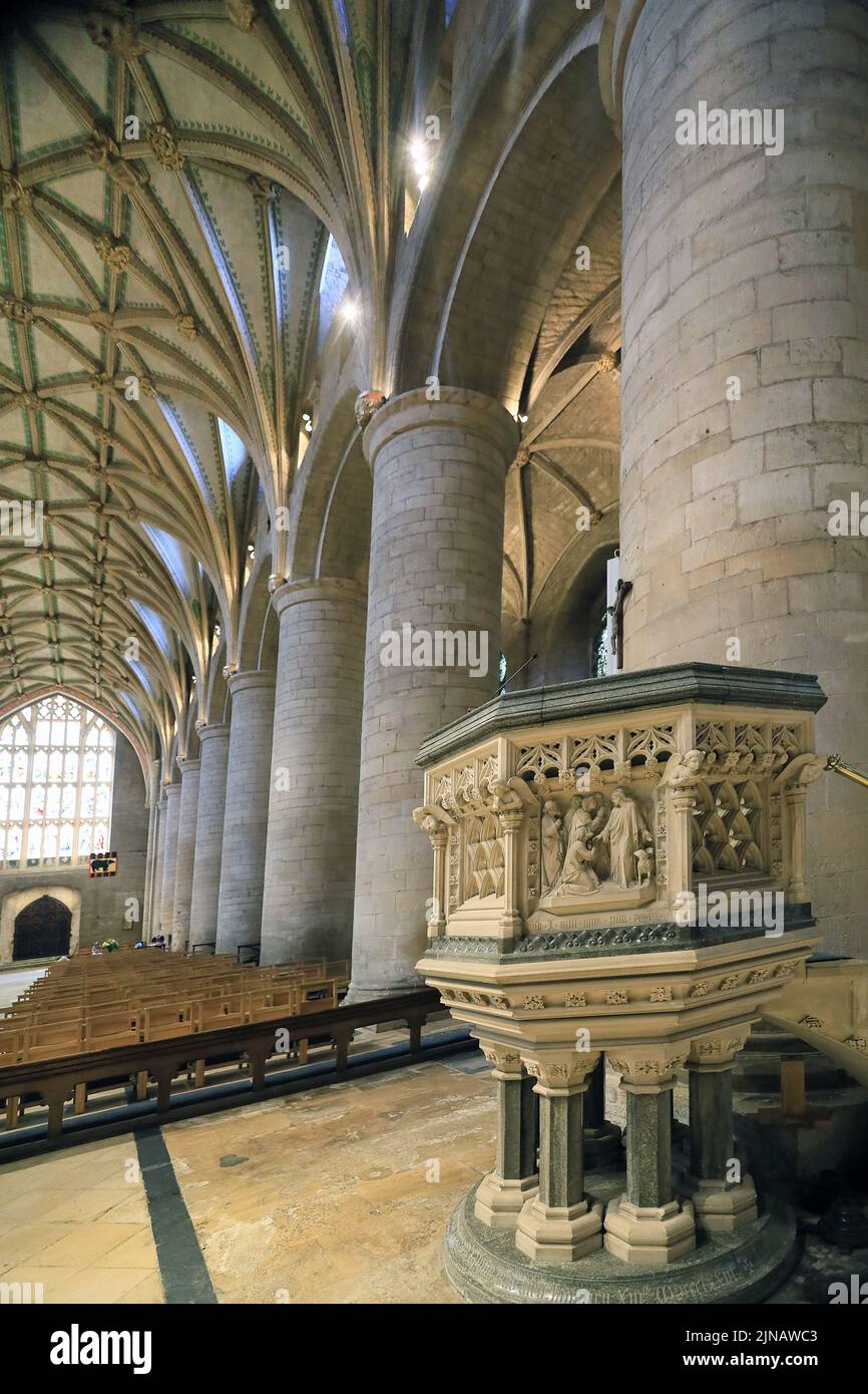 Tewkesbury Abbey Foto Stock