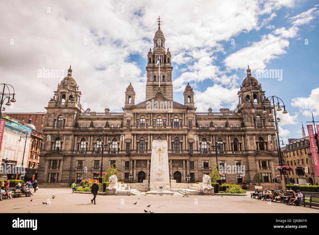 Camere della città di Glasgow, Scozia Foto Stock
