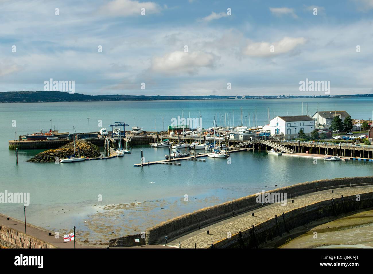 Porto di Carrickfergus, Irlanda del Nord Foto Stock