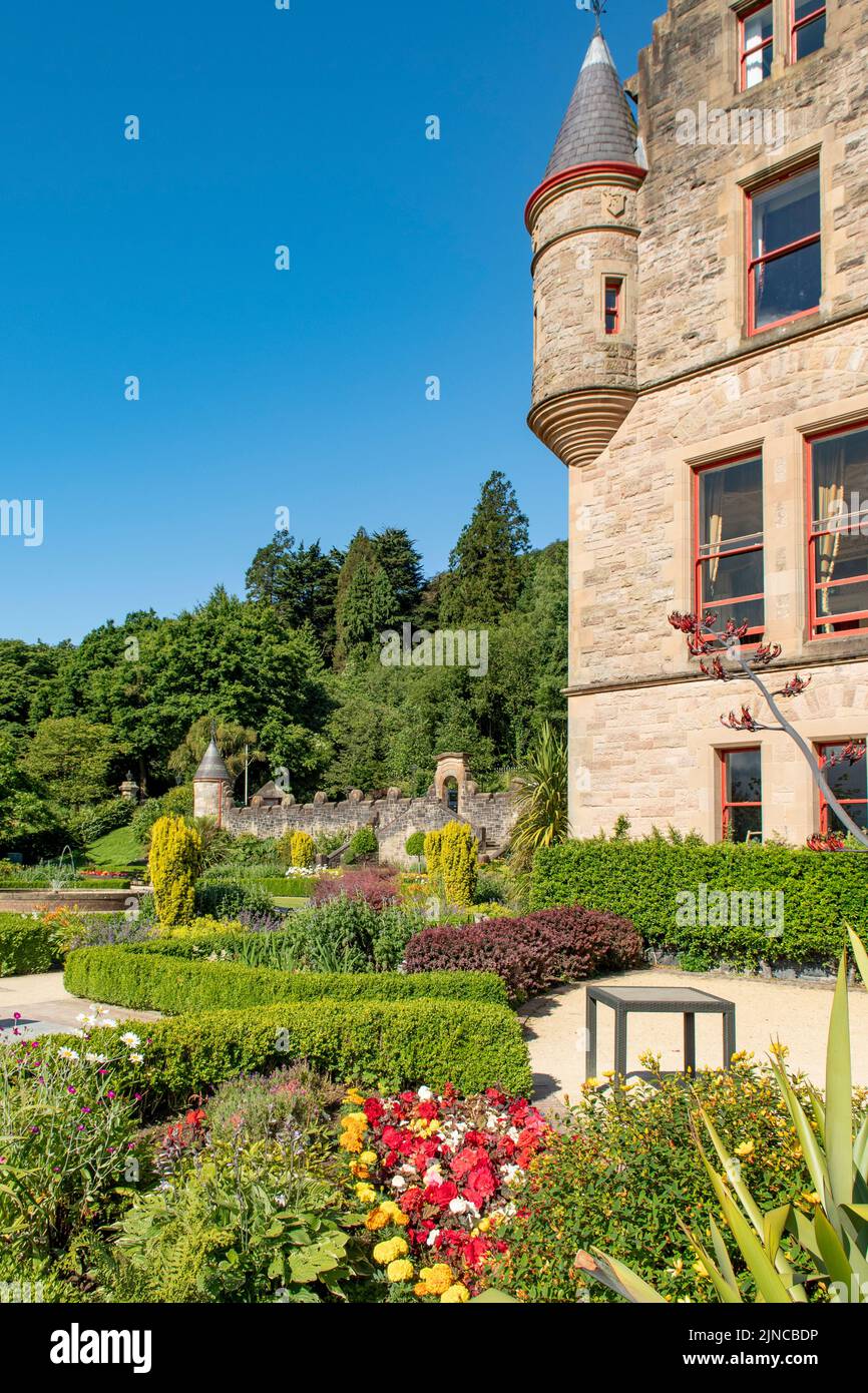 Giardini al Belfast Castle, Belfast, Irlanda del Nord Foto Stock