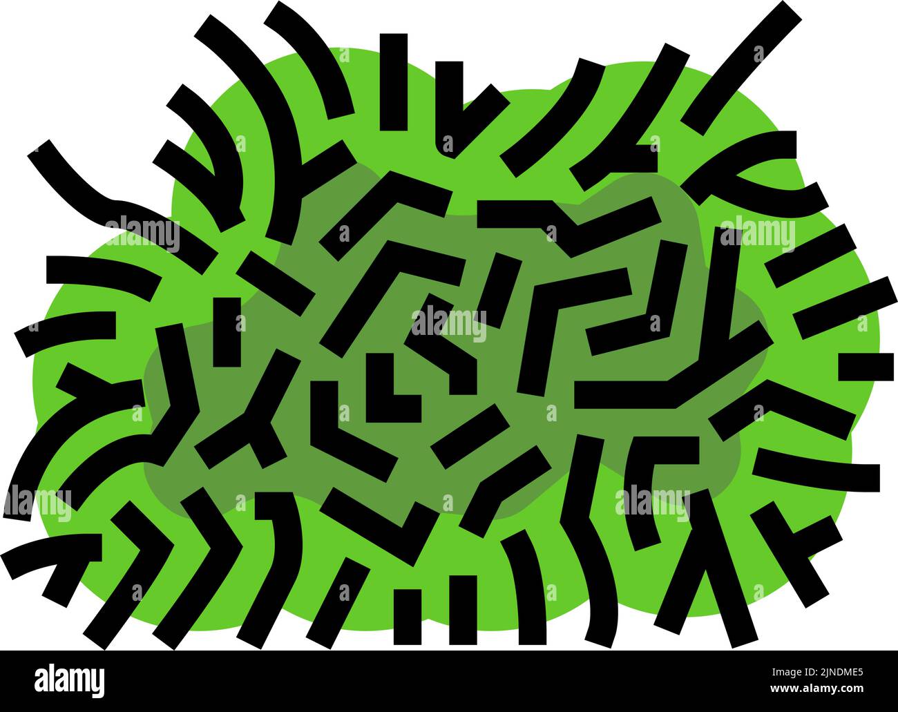 illustrazione del vettore delle icone a colori java moss Illustrazione Vettoriale