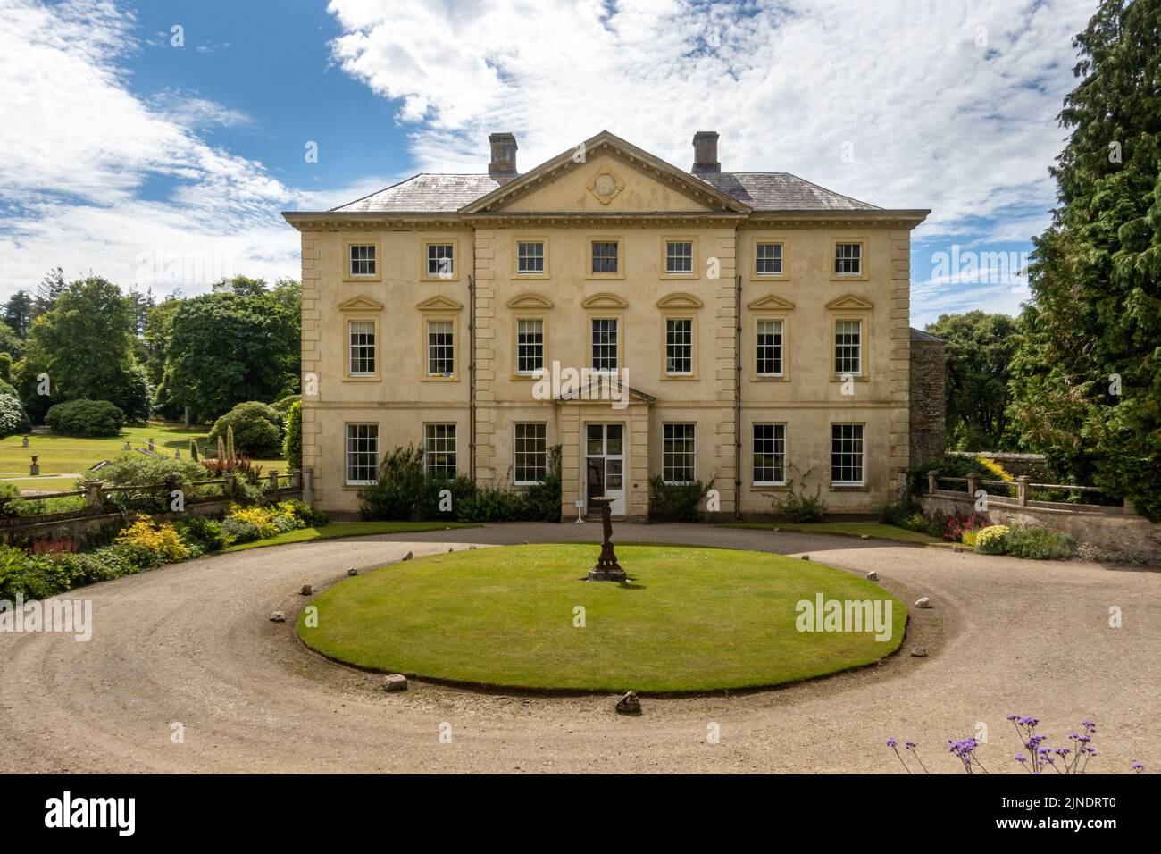 Pencarrow House & Gardens, una grande casa georgiana in Cornovaglia, Inghilterra. Foto Stock