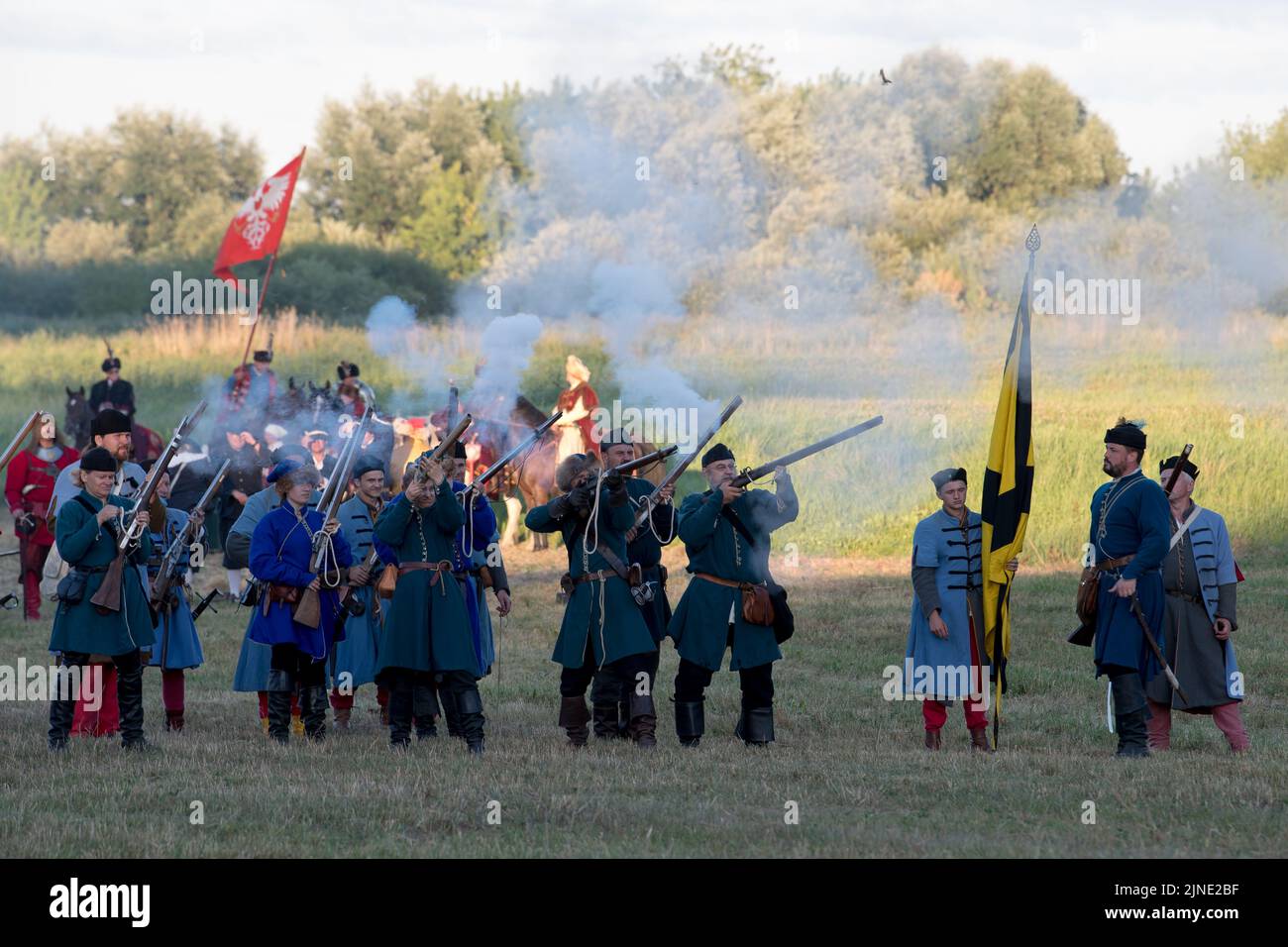 Vivat Vasa 2022 Battaglia di due Vasas 1626 re-enactment a Gniew, Polonia. Agosto 6th 2022 © Wojciech Strozyk / Alamy Stock Photo *** Didascalia locale *** Foto Stock