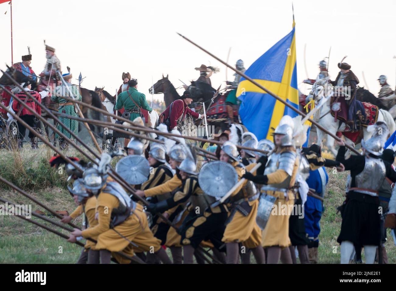 Vivat Vasa 2022 Battaglia di due Vasas 1626 re-enactment a Gniew, Polonia. Agosto 6th 2022 © Wojciech Strozyk / Alamy Stock Photo *** Didascalia locale *** Foto Stock