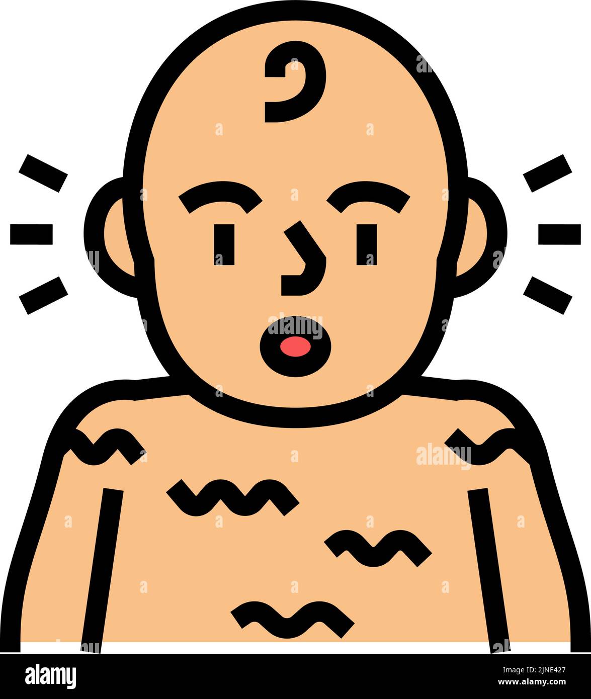 immagine vettoriale dell'icona del colore riflesso d'stelle Illustrazione Vettoriale