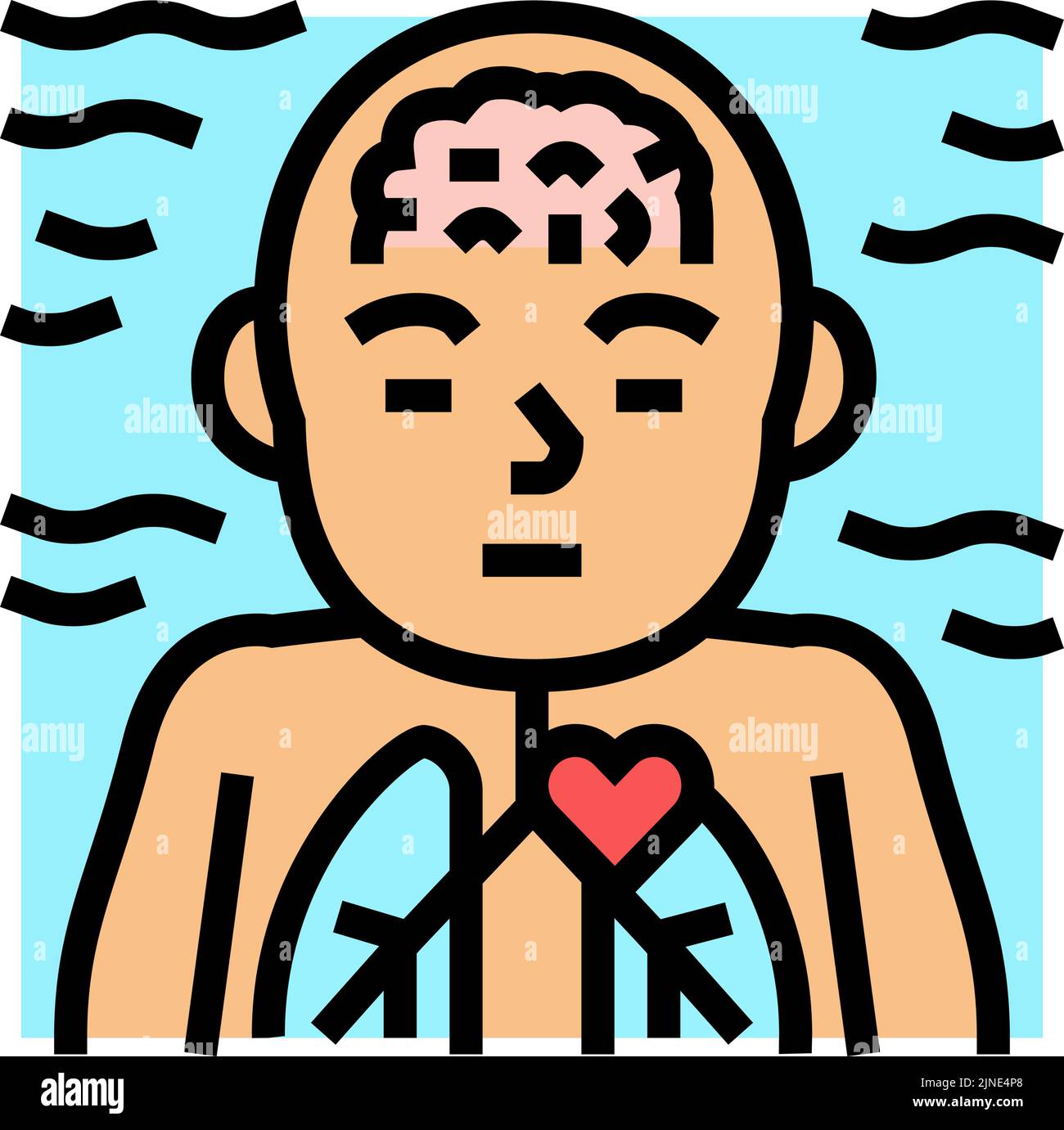 immagine del vettore icona a colori di riflesso subacqueo Illustrazione Vettoriale