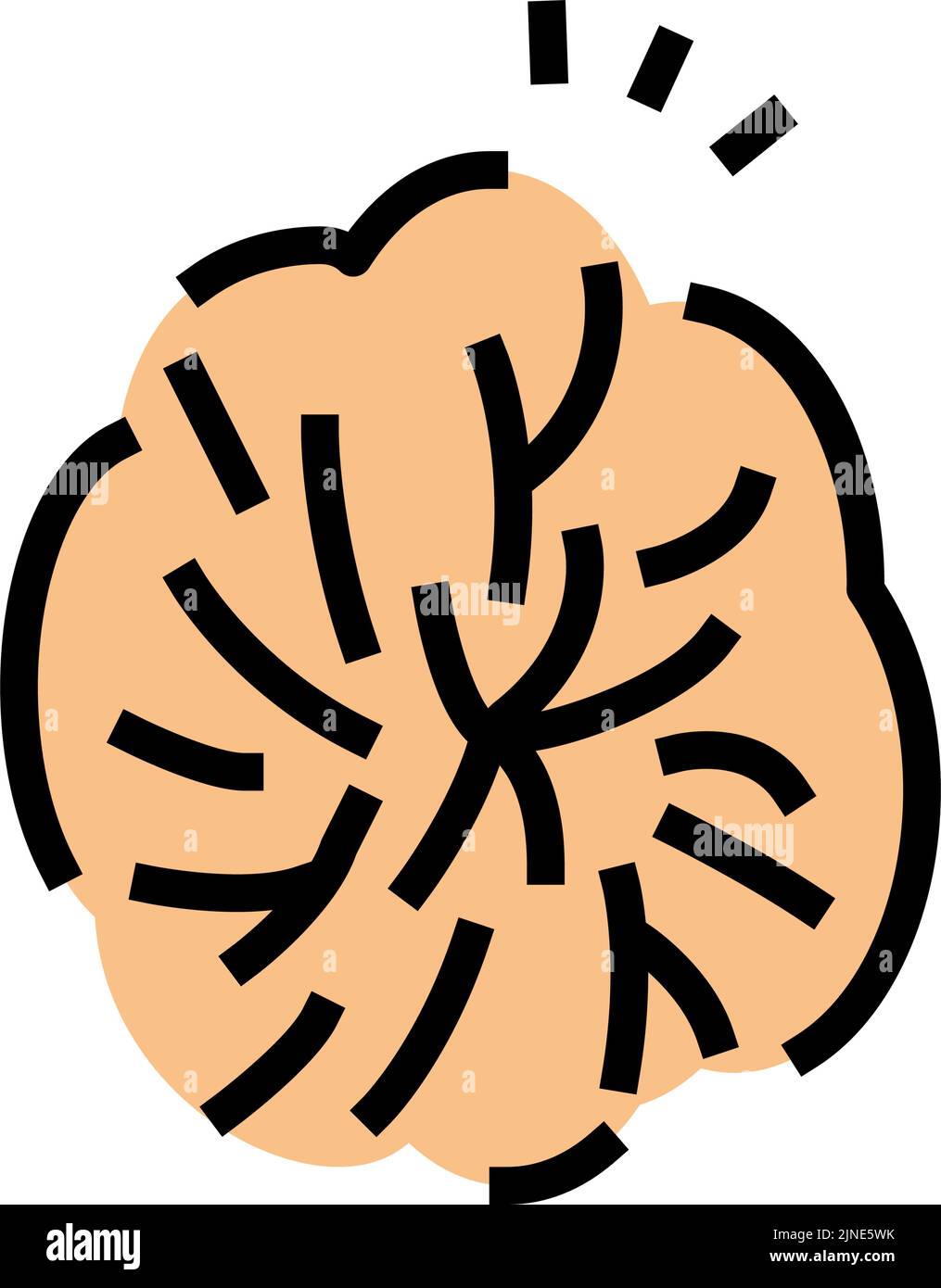 immagine vettoriale dell'icona del colore riflesso anocutaneo Illustrazione Vettoriale