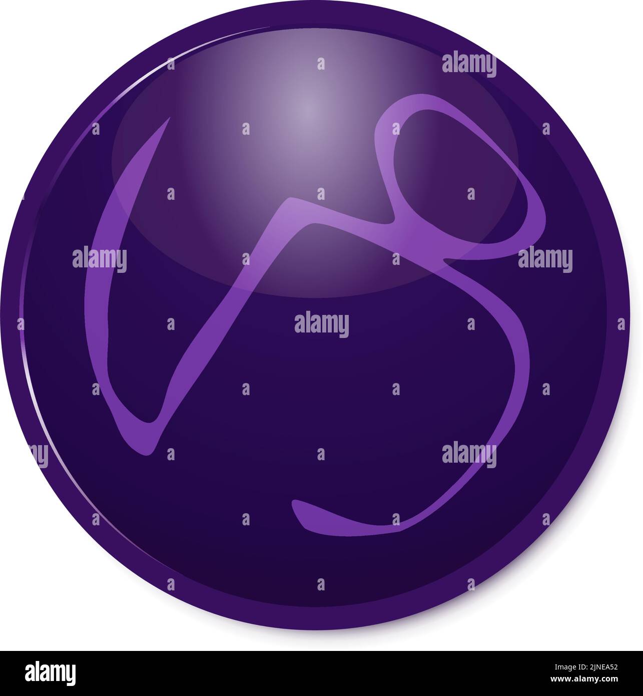 Icona costellazione viola 12 : Capricorno Illustrazione Vettoriale