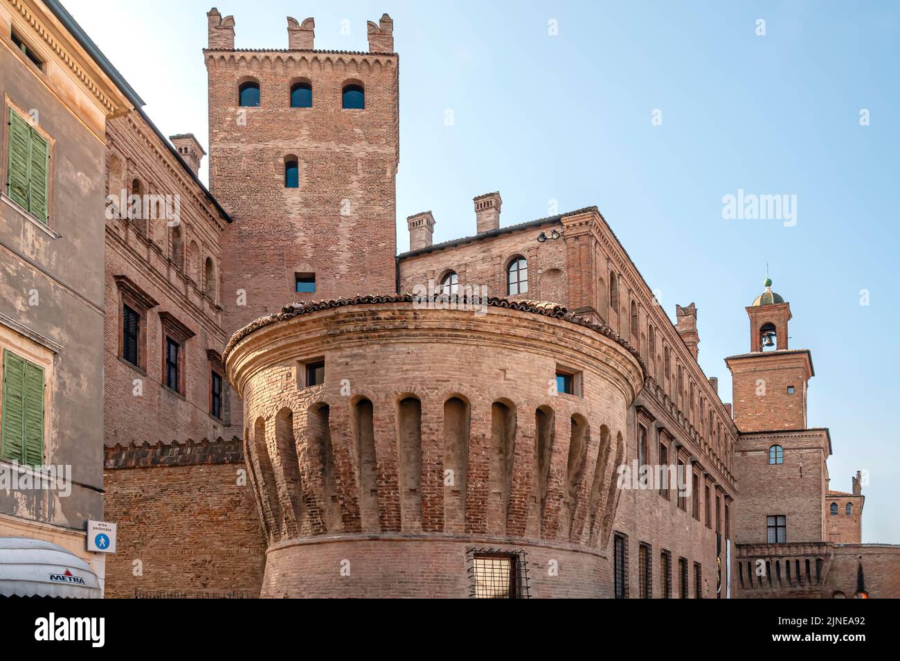 Palazzo dei Pio di Carpi, Emilia Romagna, Nord Italia. Foto Stock