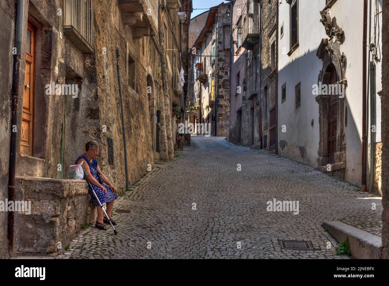 Scanno, Aquila, Abruzzo, Italia Foto Stock