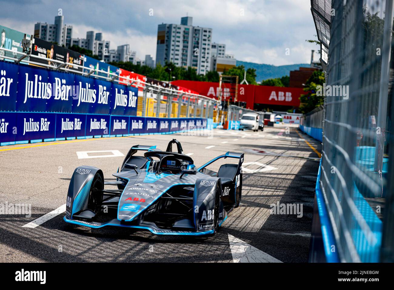Seul, Corea del Sud. 11th ago, 2022. Formula e Gen 2 show car durante l'ePrix di Seul 2022, 10th meeting del Campionato Mondiale ABB FIA Formula e 2021-22, sul circuito di Seul Street dal 12 al 14 agosto, a Seul, Corea del Sud - Foto Julien Delfosse/DPPI Credit: DPPI Media/Alamy Live News Credit: DPPI Media/Alamy Live News Foto Stock