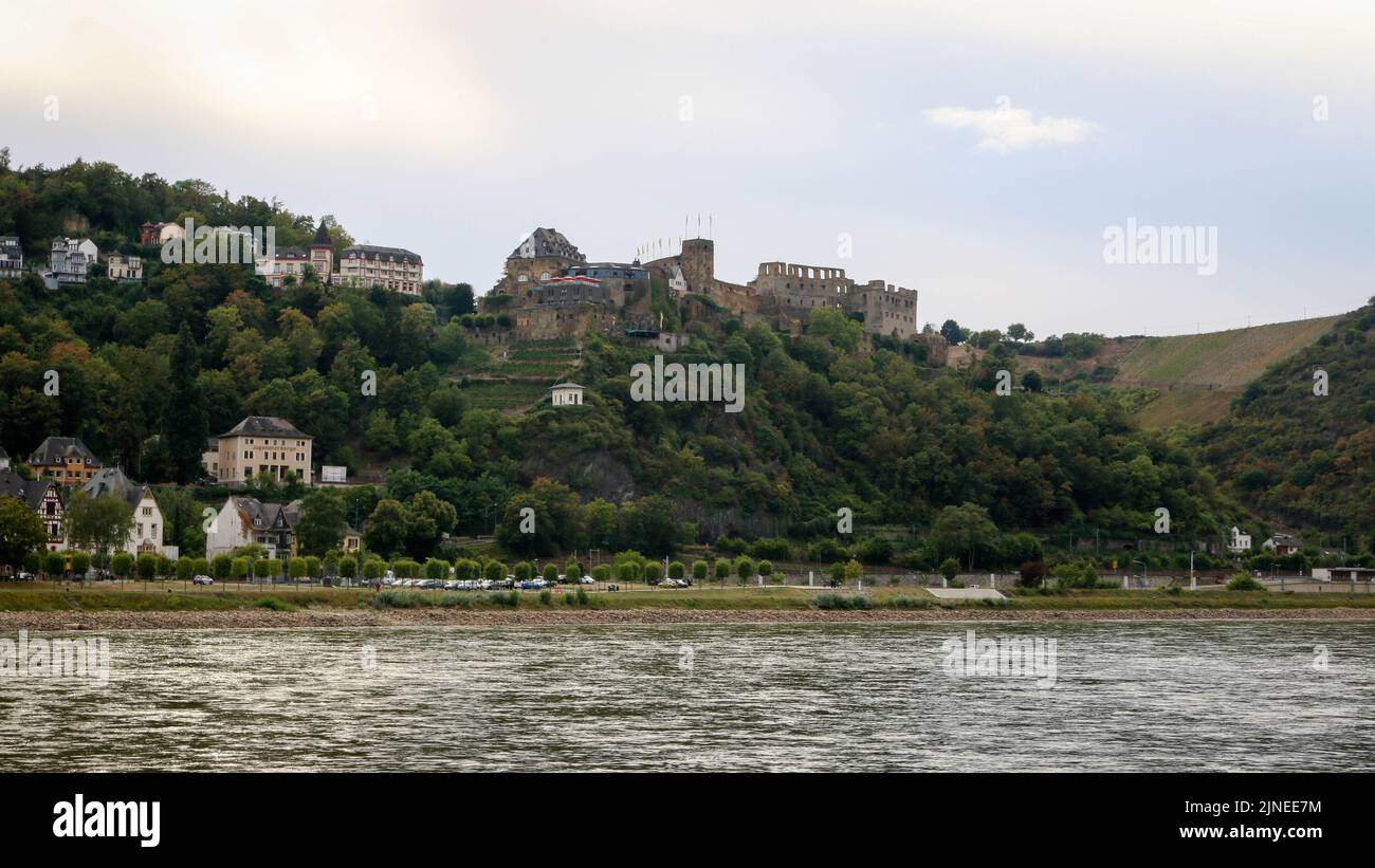 Scene dal fiume Reno, Germania Foto Stock