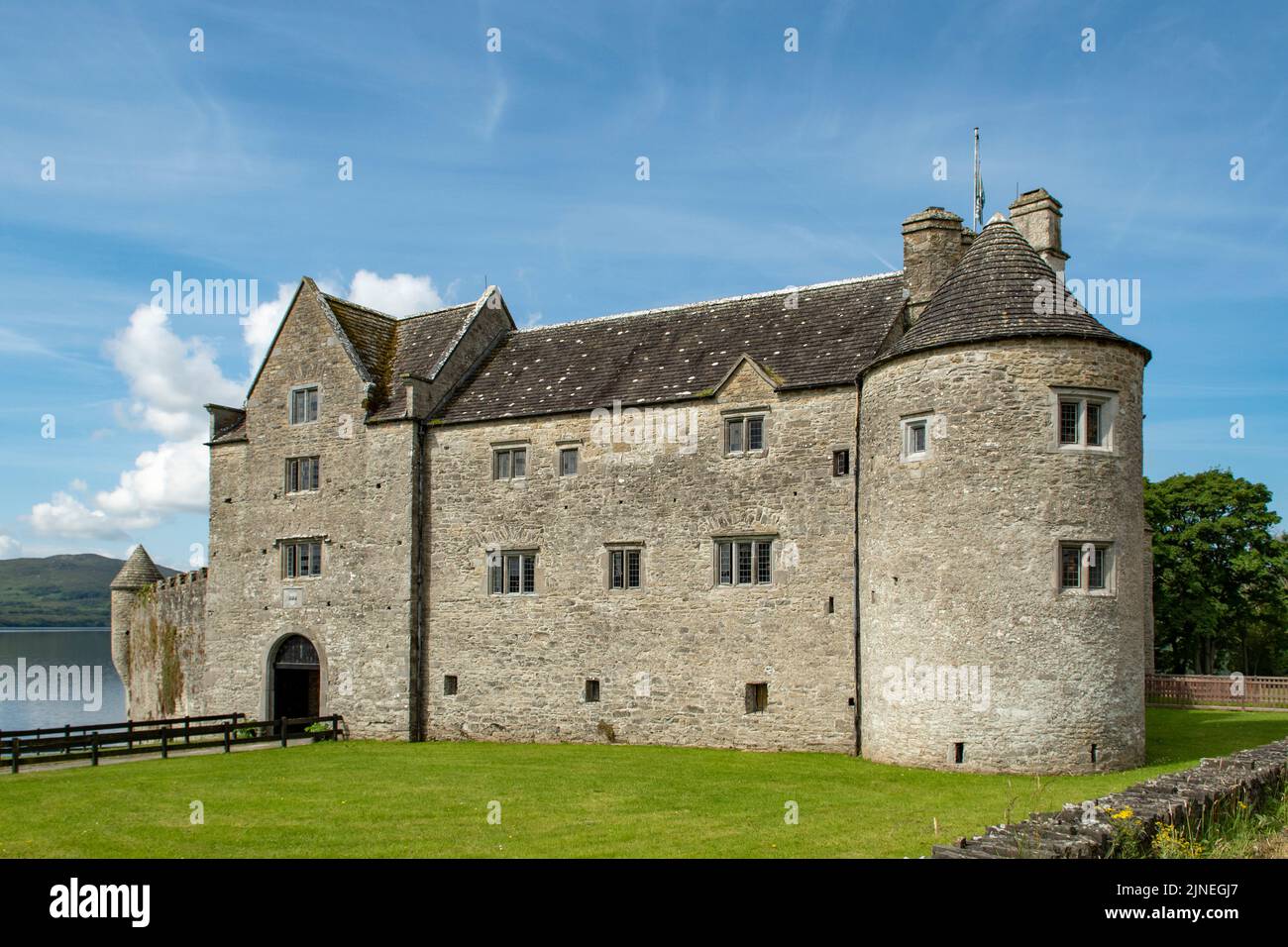Castello di Parkes, Kilmore, Co. Leitrim, Irlanda Foto Stock
