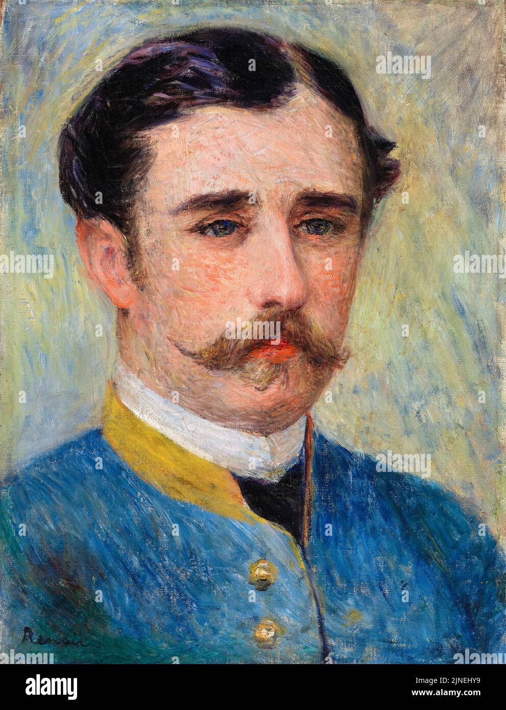 Ritratto di un uomo (Monsieur Charpentier), dipinto ad olio su tela di Pierre Auguste Renoir, circa 1879 Foto Stock