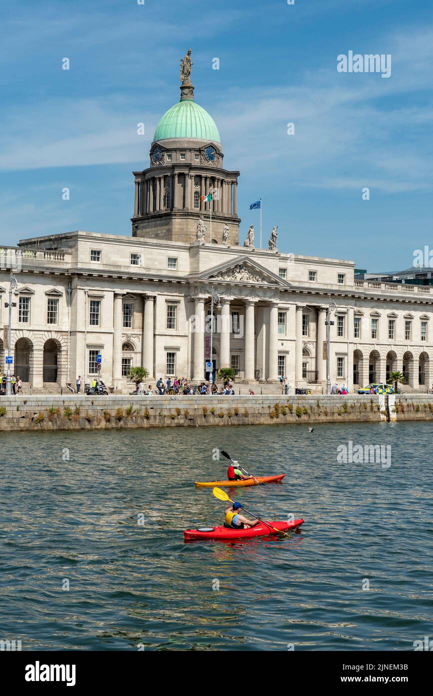 Dogana House Building, Dublino, Irlanda Foto Stock