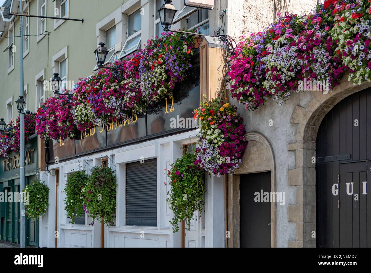 Pub in Lower Bridge Street, Dublino, Irlanda Foto Stock