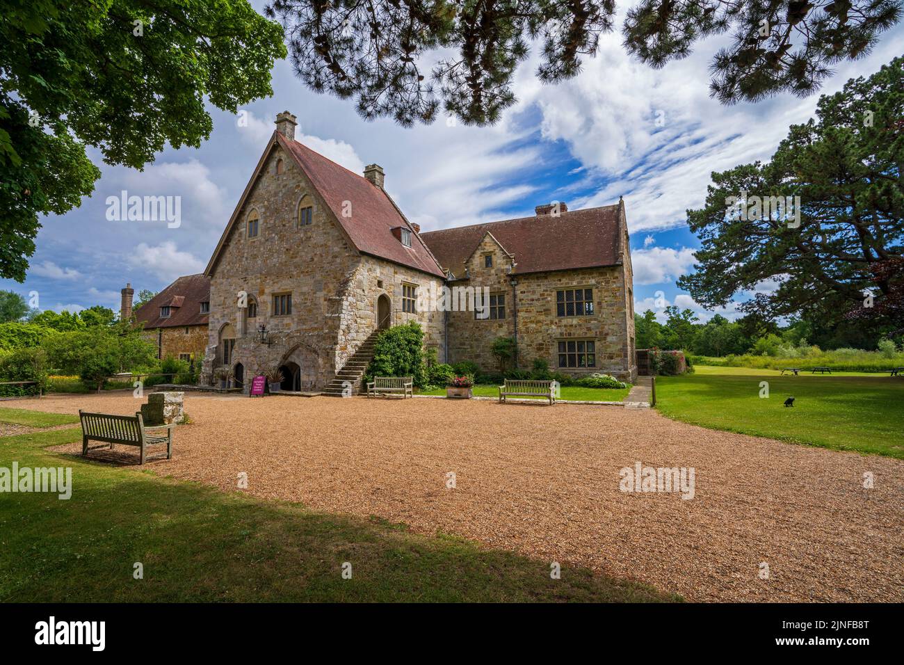 Michelham Priory House & Gardens, East Sussex, Inghilterra, Regno Unito Foto Stock