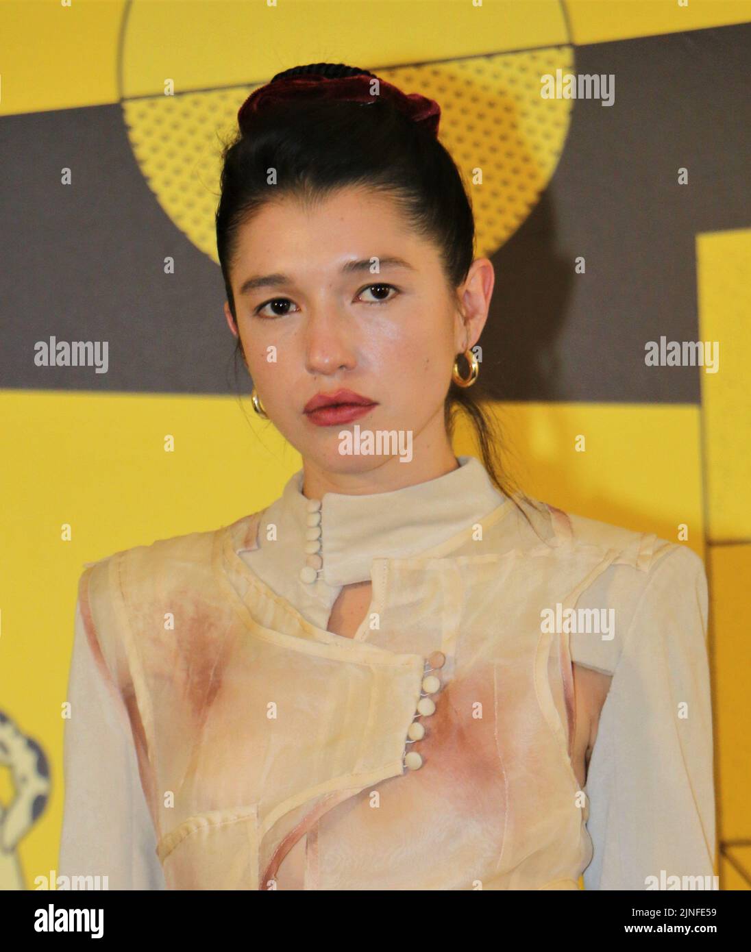 Locarno, Svizzera. 11th ago, 2022. Locarno, Swiss Locarno Film Festival 2022 Film cast PIAFFE photocall, produttore nella foto: Simone Bucio attrice Credit: Independent Photo Agency/Alamy Live News Foto Stock