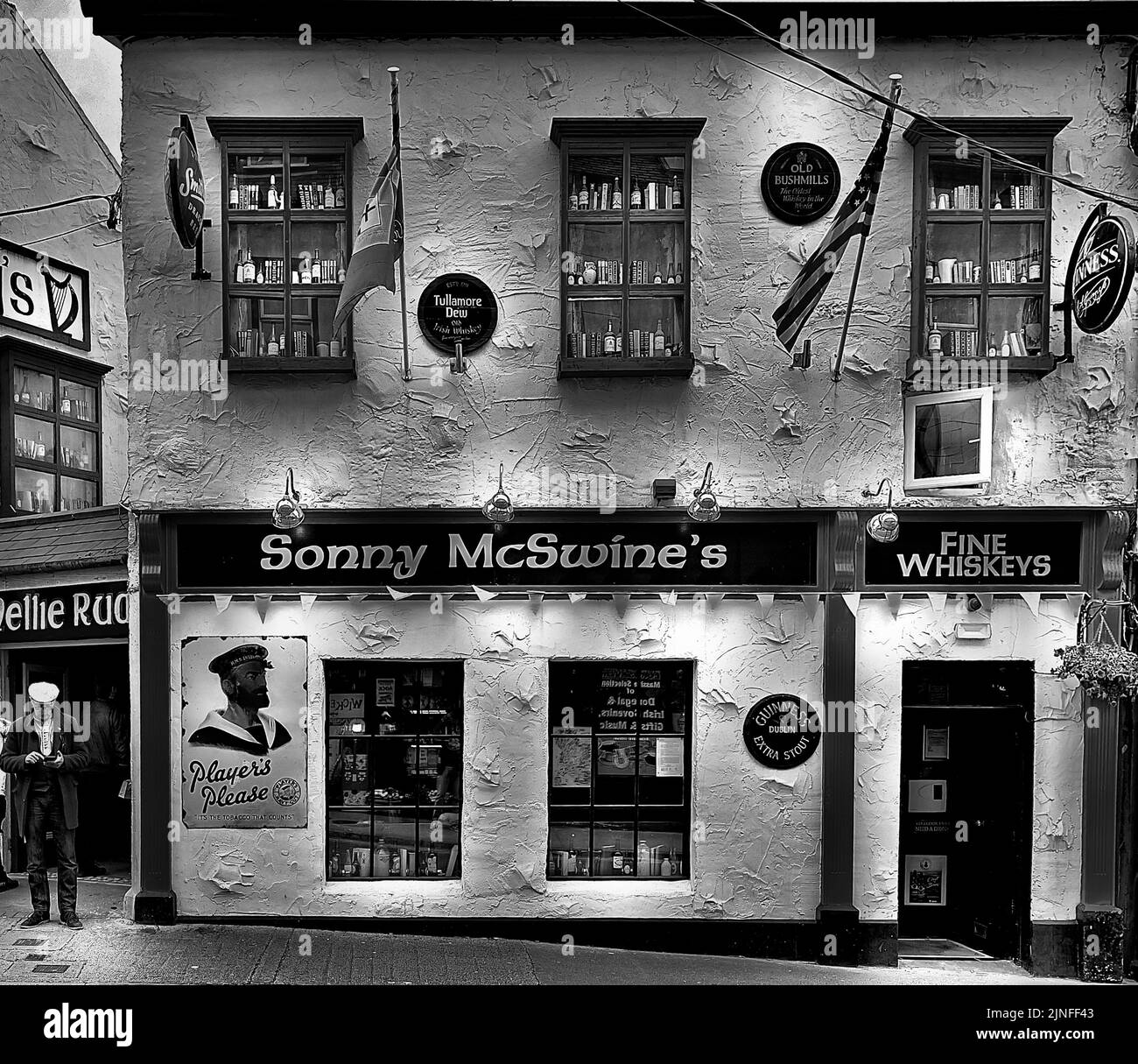 B&W Donegal Foto Stock