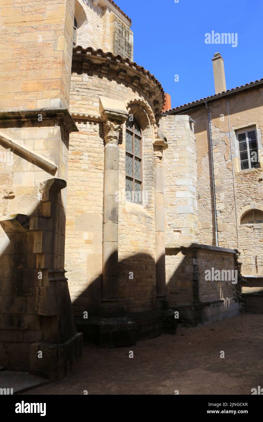 Abbatiale Saint-Pierre et Saint-Paul fondée en 910 par le comte de Mâcon, Duc d'Aquitaine. Cluny. Saône e Loira. Borgogna. Francia. Europa. Foto Stock