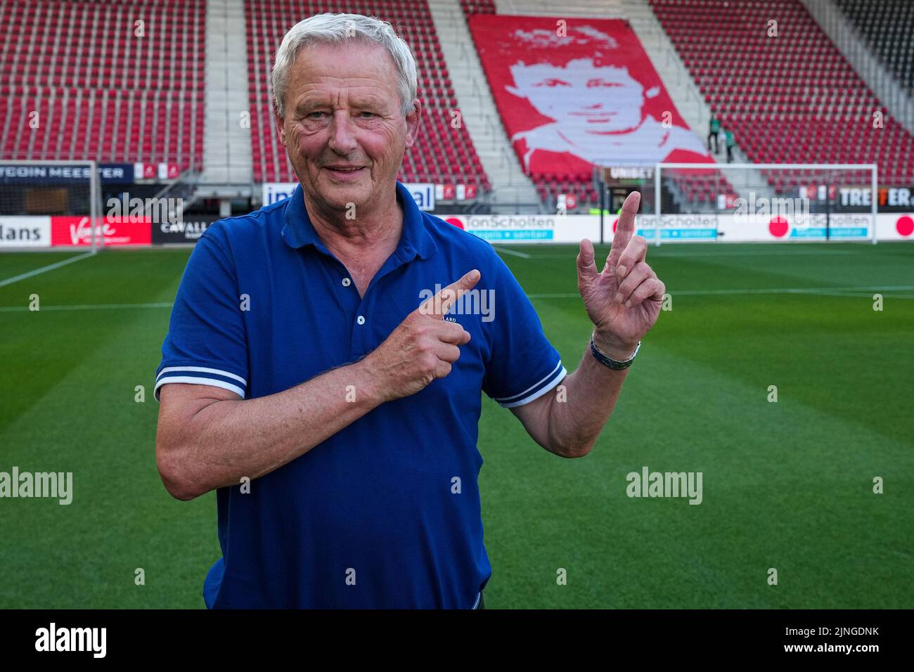 ALKMAAR - Hugo Hovenkamp durante il terzo turno di qualificazione della UEFA Conference League tra AZ Alkmaar e Dundee United FC presso lo stadio AFAS il 11 agosto 2022 ad Alkmaar, Paesi Bassi. ANP ED DEL POL Foto Stock