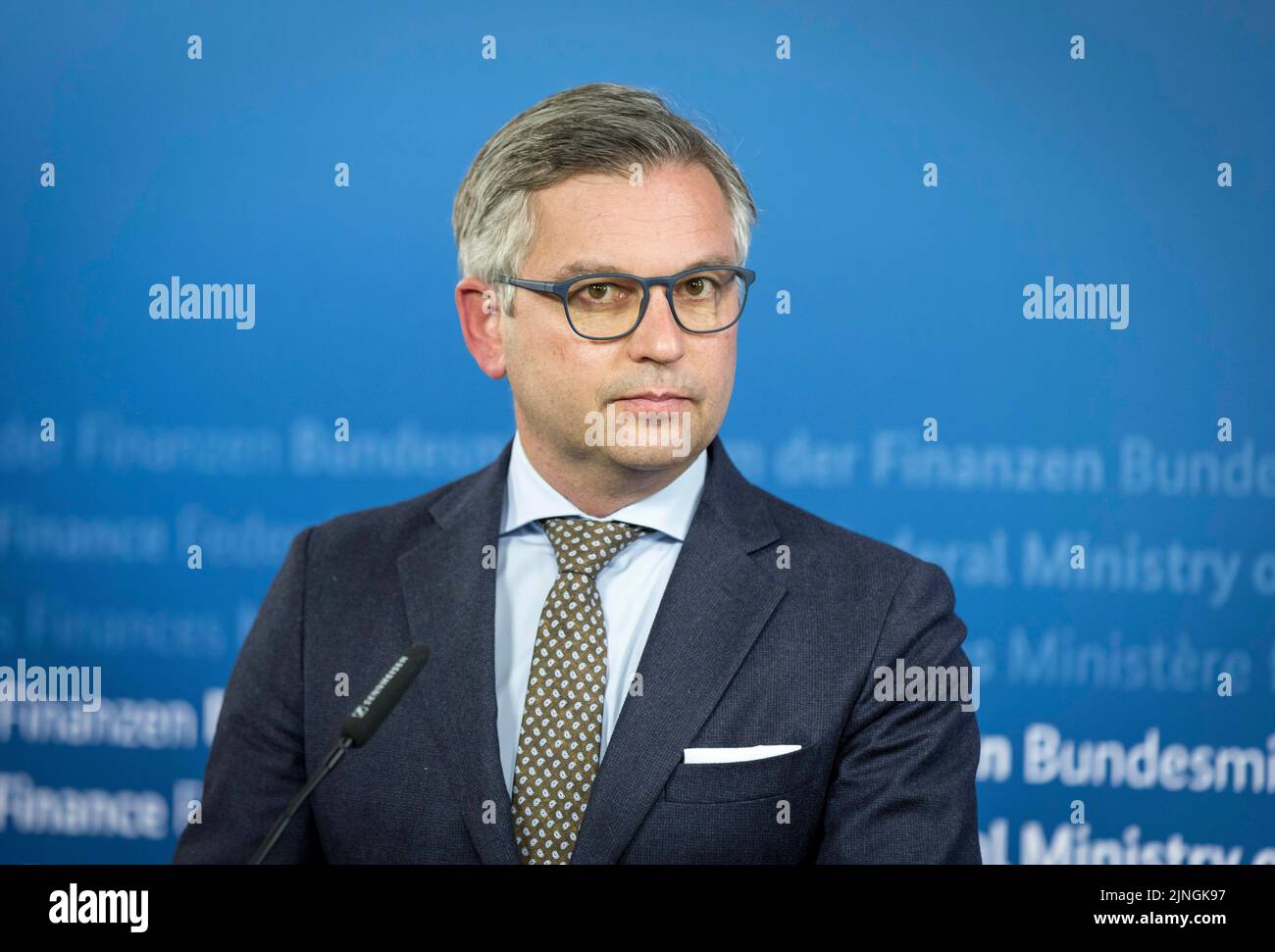 Berlino, Germania. 14th Feb, 2022. Magnus Brunner, Ministro delle Finanze austriaco. Berlino, 14 febbraio 2022. Credit: dpa/Alamy Live News Foto Stock