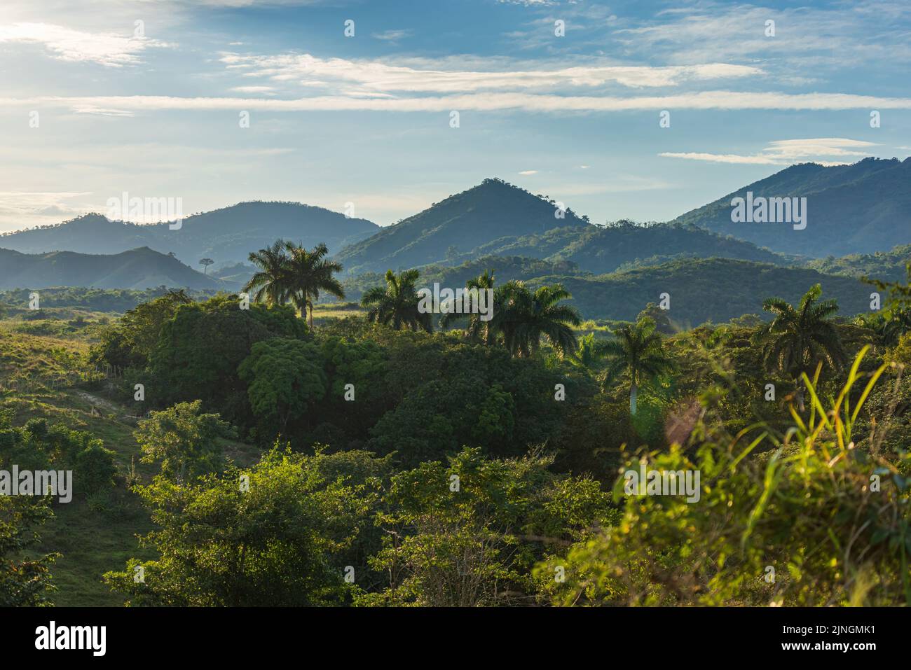 Splendida vista panoramica sull'isola cubana Foto Stock