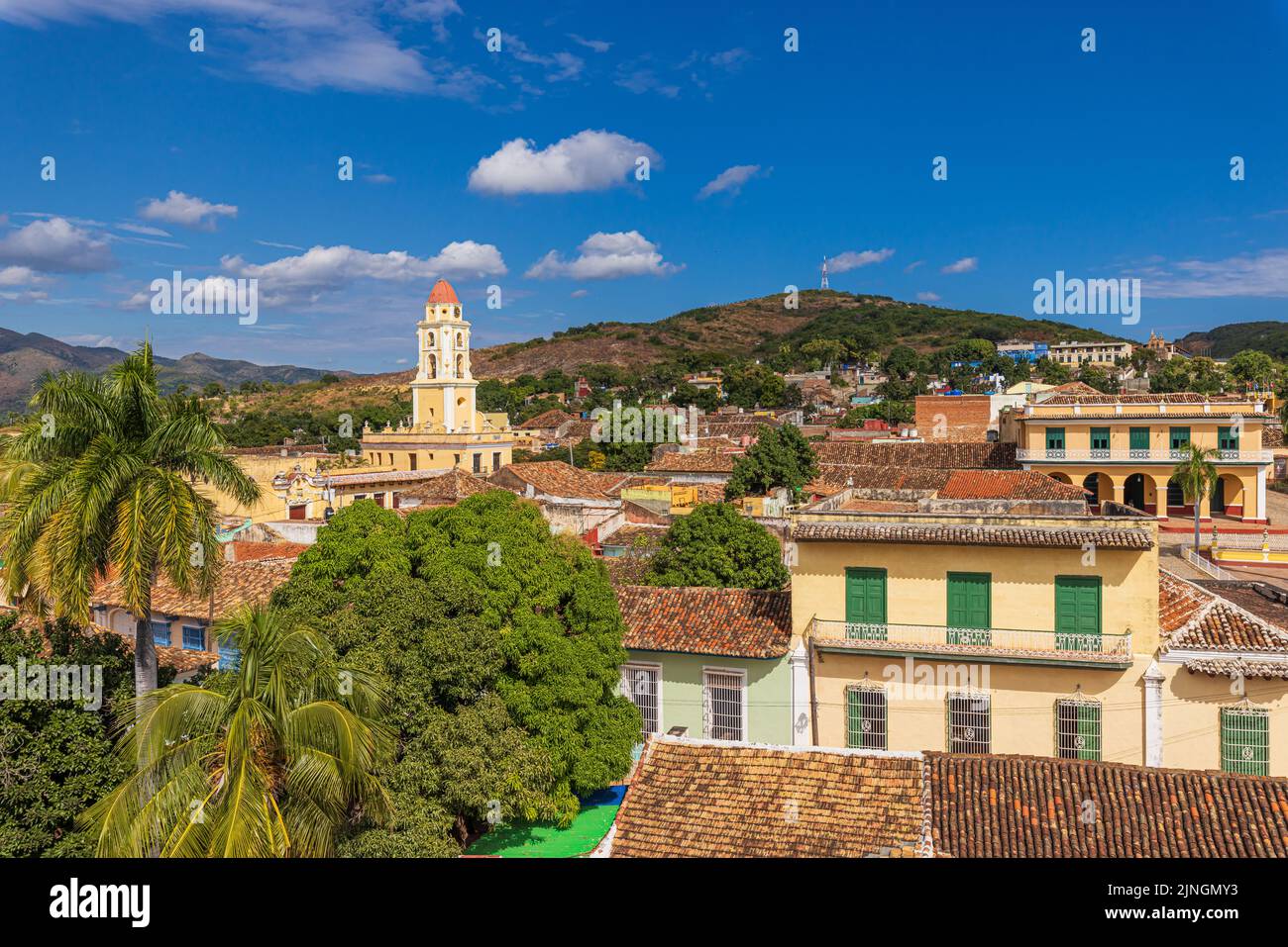 Vista sulla città di Trinidad su Cuba Foto Stock