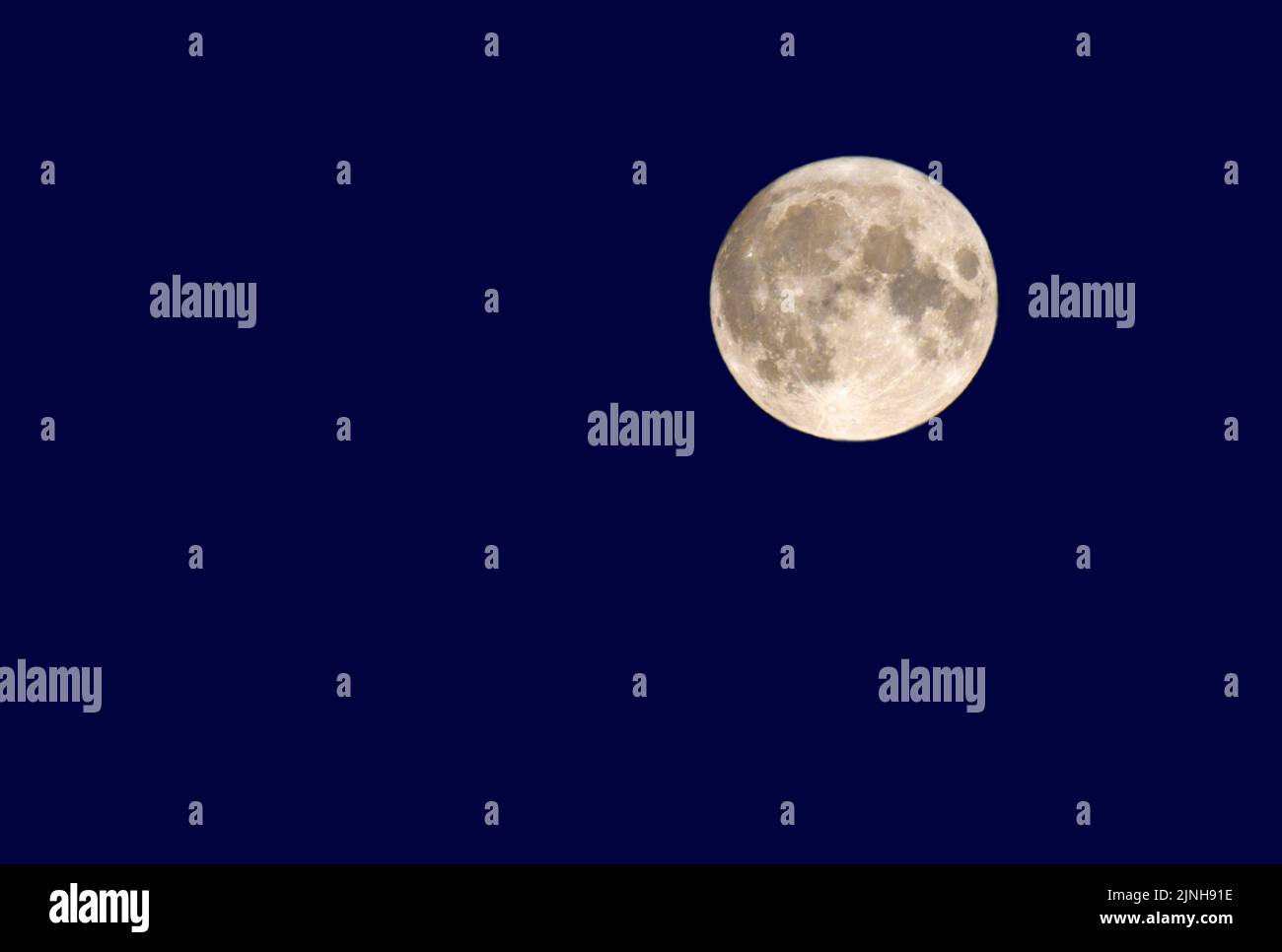 Sturgeon Supermoon Agosto 12th 2022 Luna piena al perigeo pieno Foto Stock