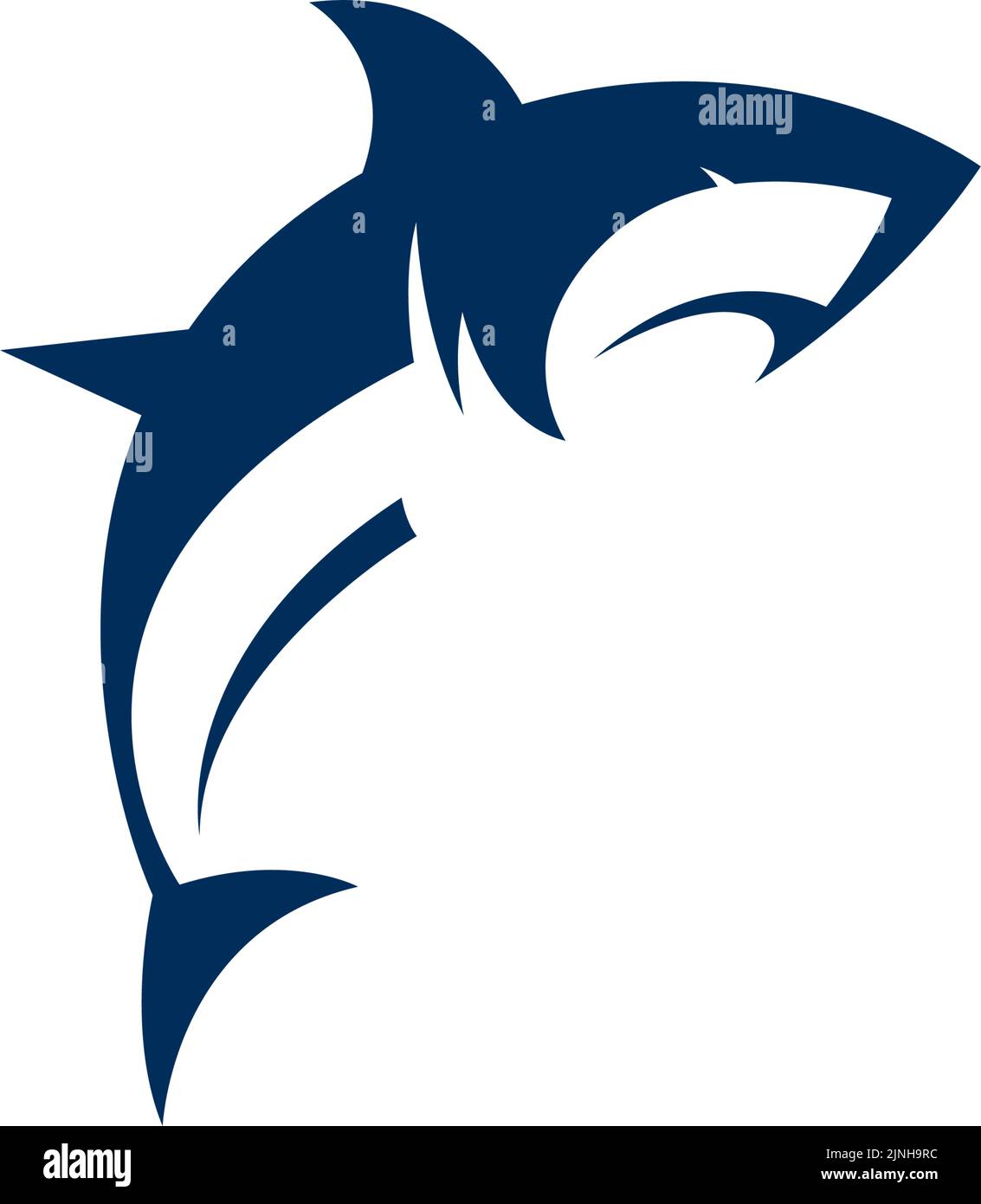 Illustrazione del logo Shark Icon Illustrazione Vettoriale