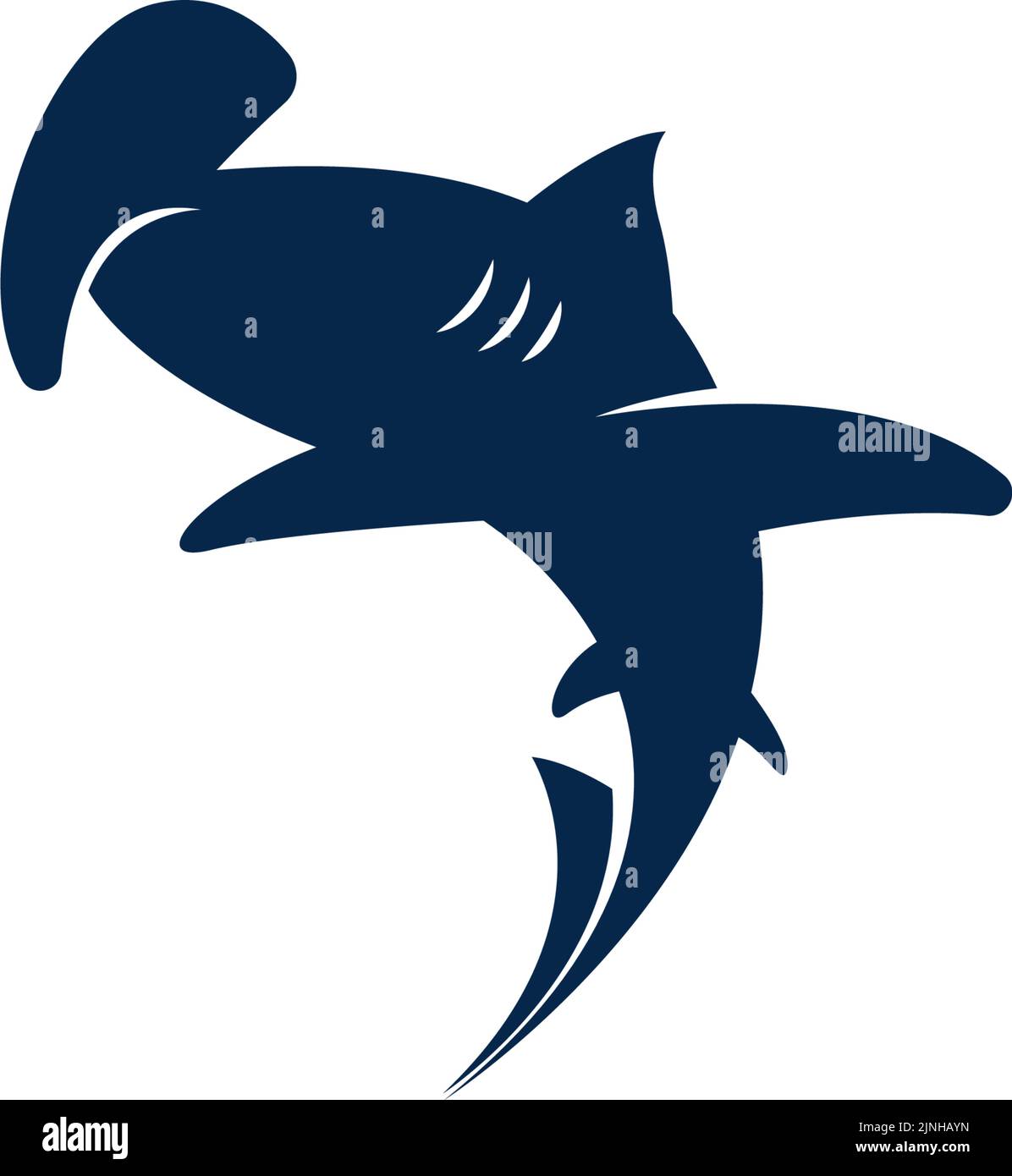 Illustrazione del logo Shark Icon Illustrazione Vettoriale