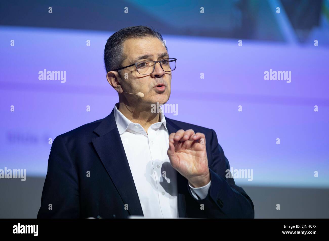 Monaco, Germania. 08th Mar, 2022. Sami Atiya, membro del consiglio di amministrazione di ABB Ltd, interviene al colloquio di gestione di Monaco, Germania, 8 marzo 2022. Credit: dpa/Alamy Live News Foto Stock