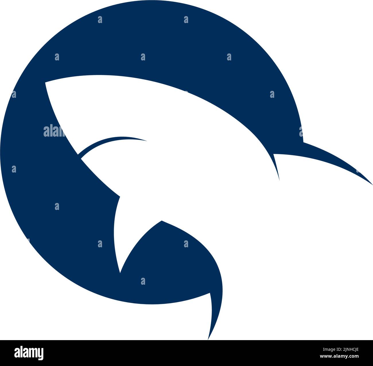 Illustrazione del logo Shark Icon Illustrazione Vettoriale