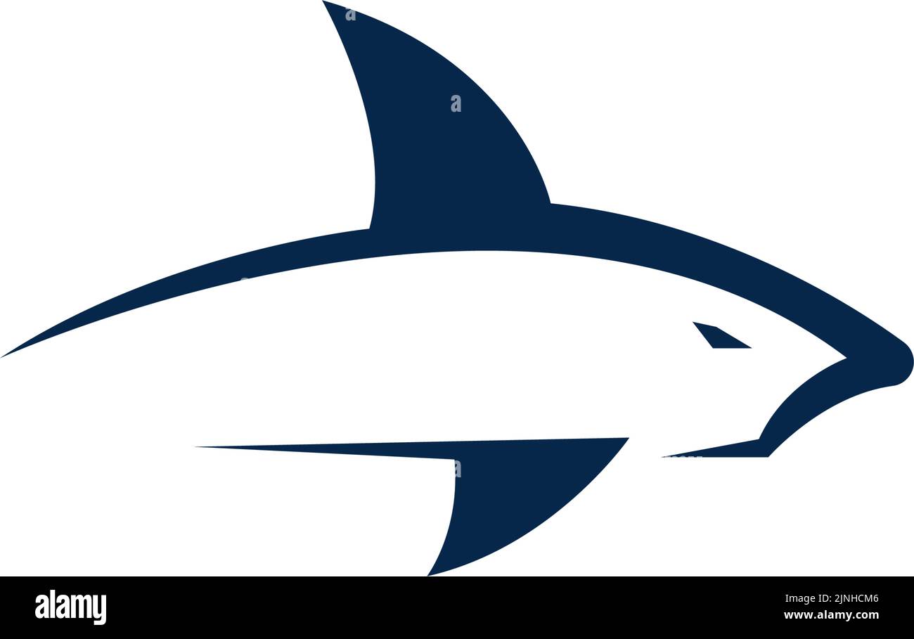 Illustrazione del logo Shark Icon Illustrazione Vettoriale