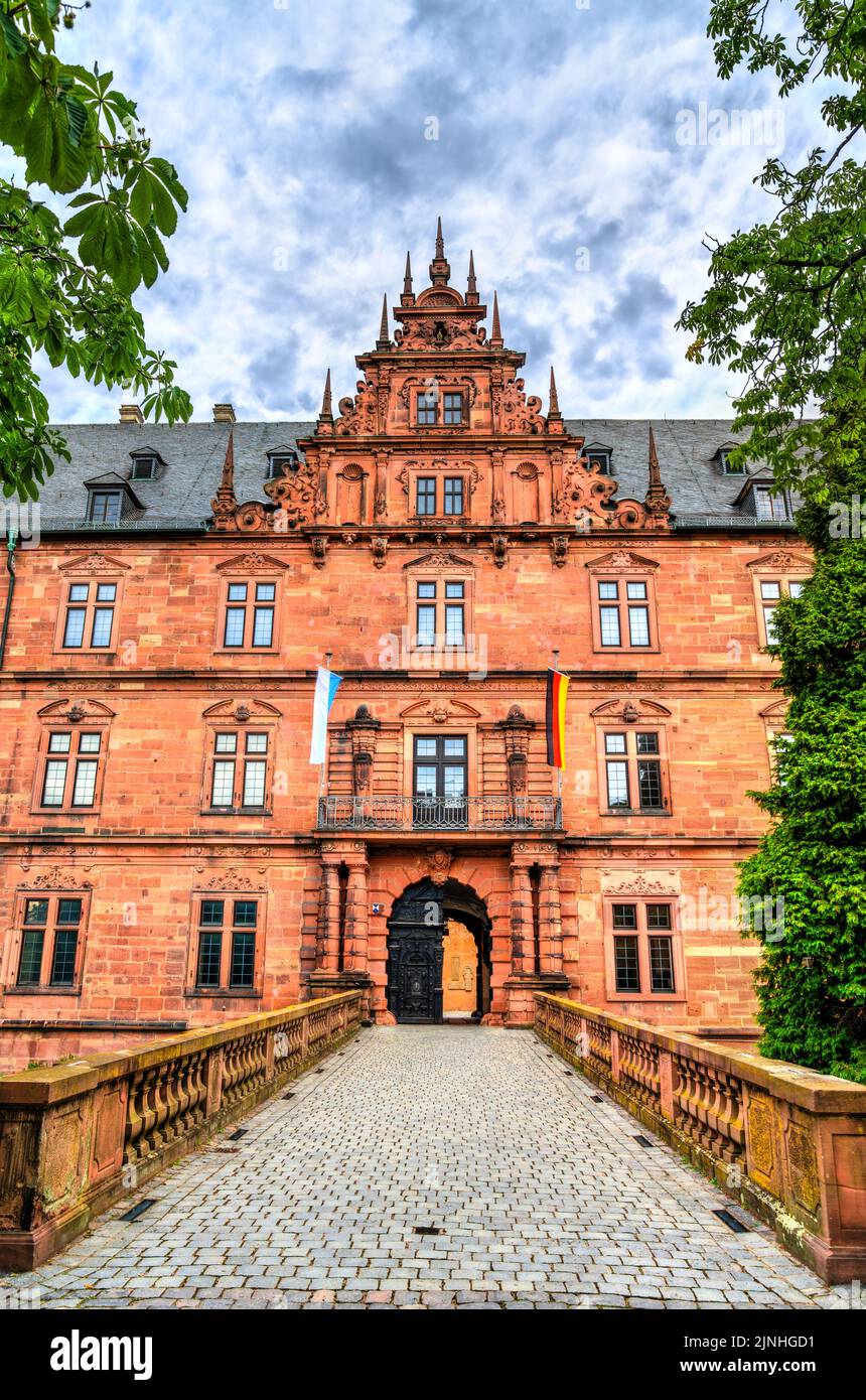 Castello di Johannisburg ad Aschaffenburg, Germania Foto Stock
