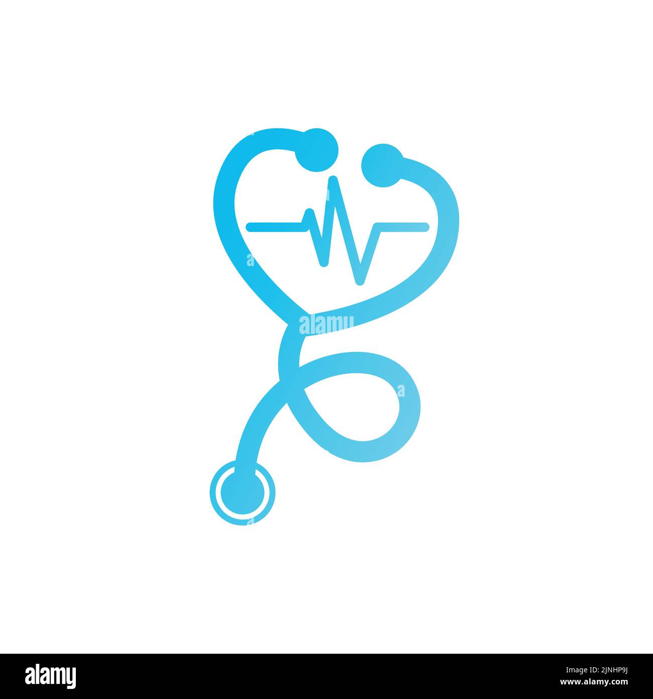 medico e salute logo creatore vettore Illustrazione Vettoriale