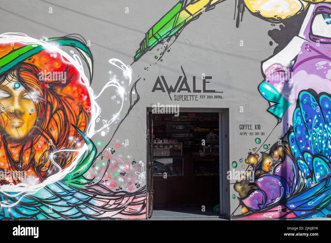 Superette a Woodstock, Città del Capo - Sud Africa Foto Stock