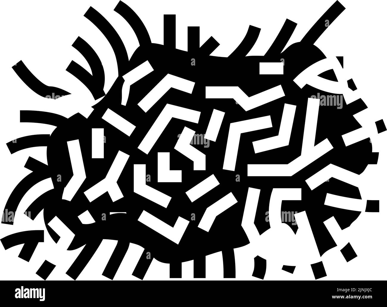 illustrazione del vettore di icone di java moss glyph Illustrazione Vettoriale