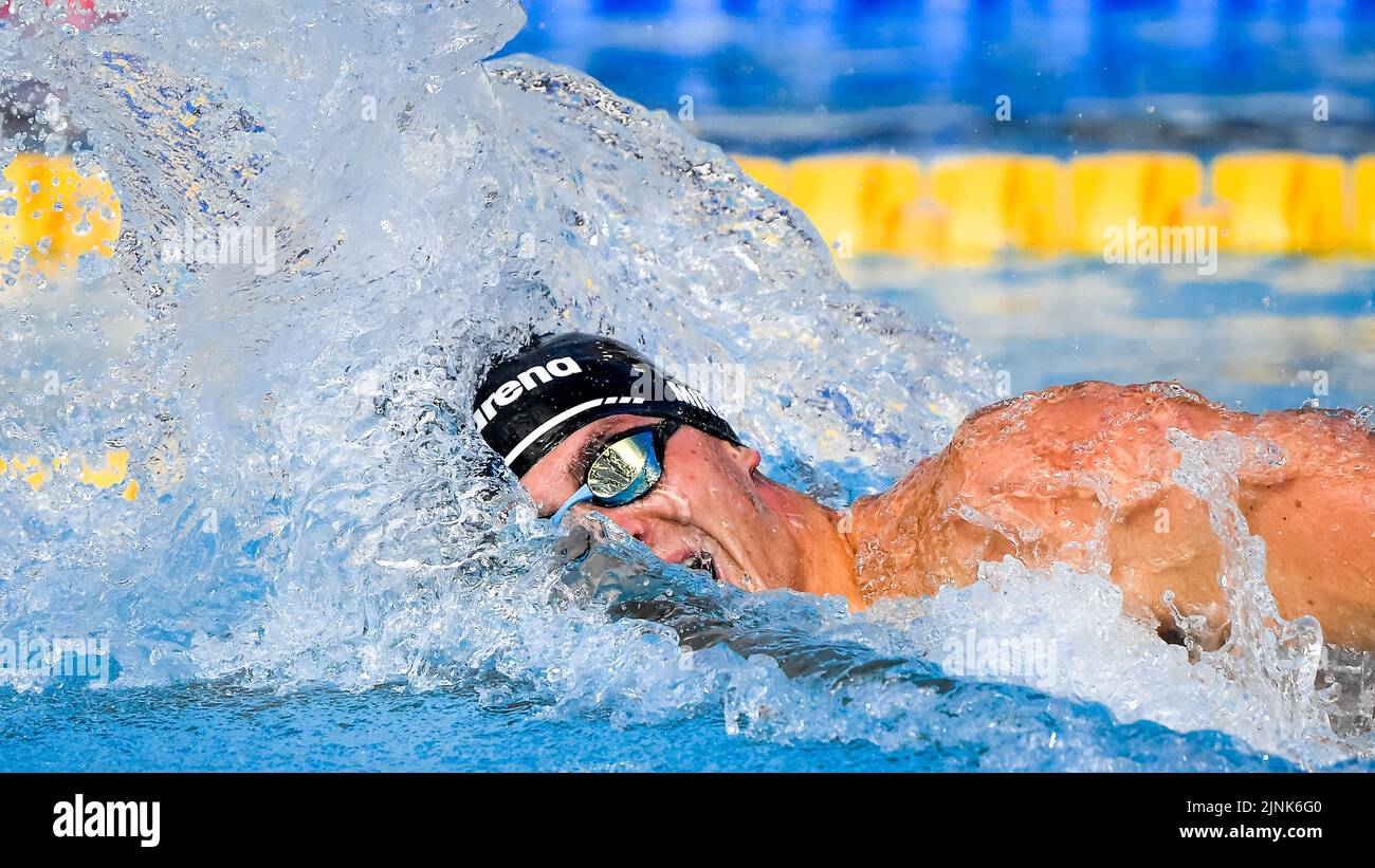 Roma, Italia. 12th ago, 2022. MIRESSI Alessandro ITA ITALY100m Freestyle Men Heats Swimming Roma, 12/8/2022 Stadio del Nuoto XXVI LEN European Championships Roma 2022 Foto Andrea Staccioli/Deepbluemedia/Insidefoto Credit: Insidefoto di andrea staccioli/Alamy Live News Foto Stock