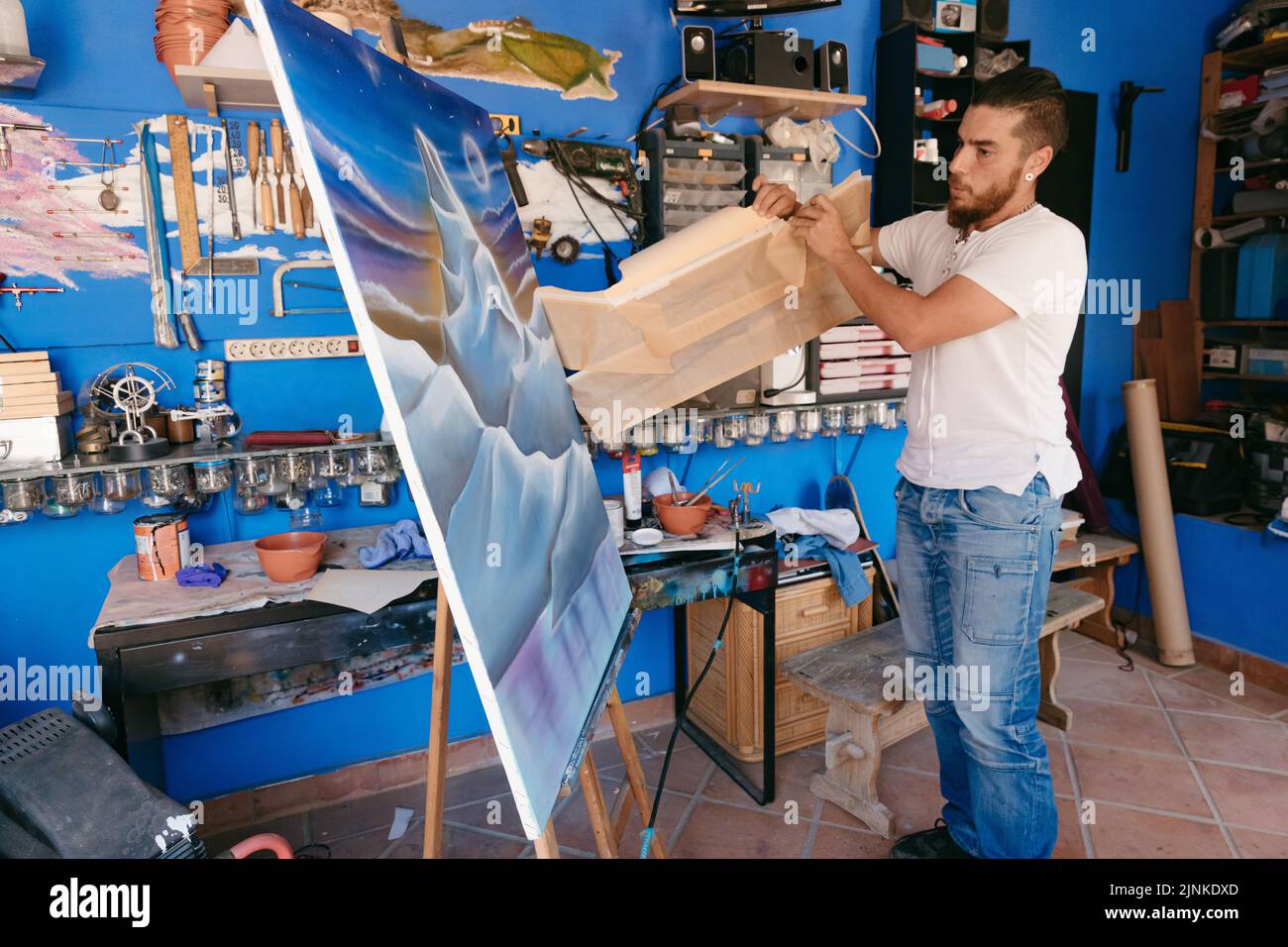 arte, artista, studio, arte, artisti, studi Foto Stock