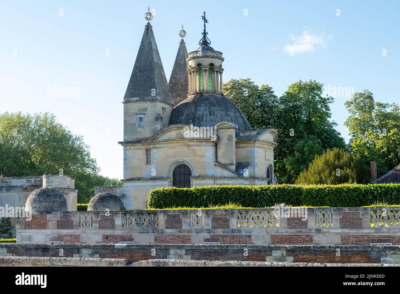 Francia, Eure et Loir, Anet, Chateau d'Anet, 16th ° secolo castello rinascimentale, costruito dall'architetto Philibert Delorme sotto Henri II per Diane de Poit Foto Stock