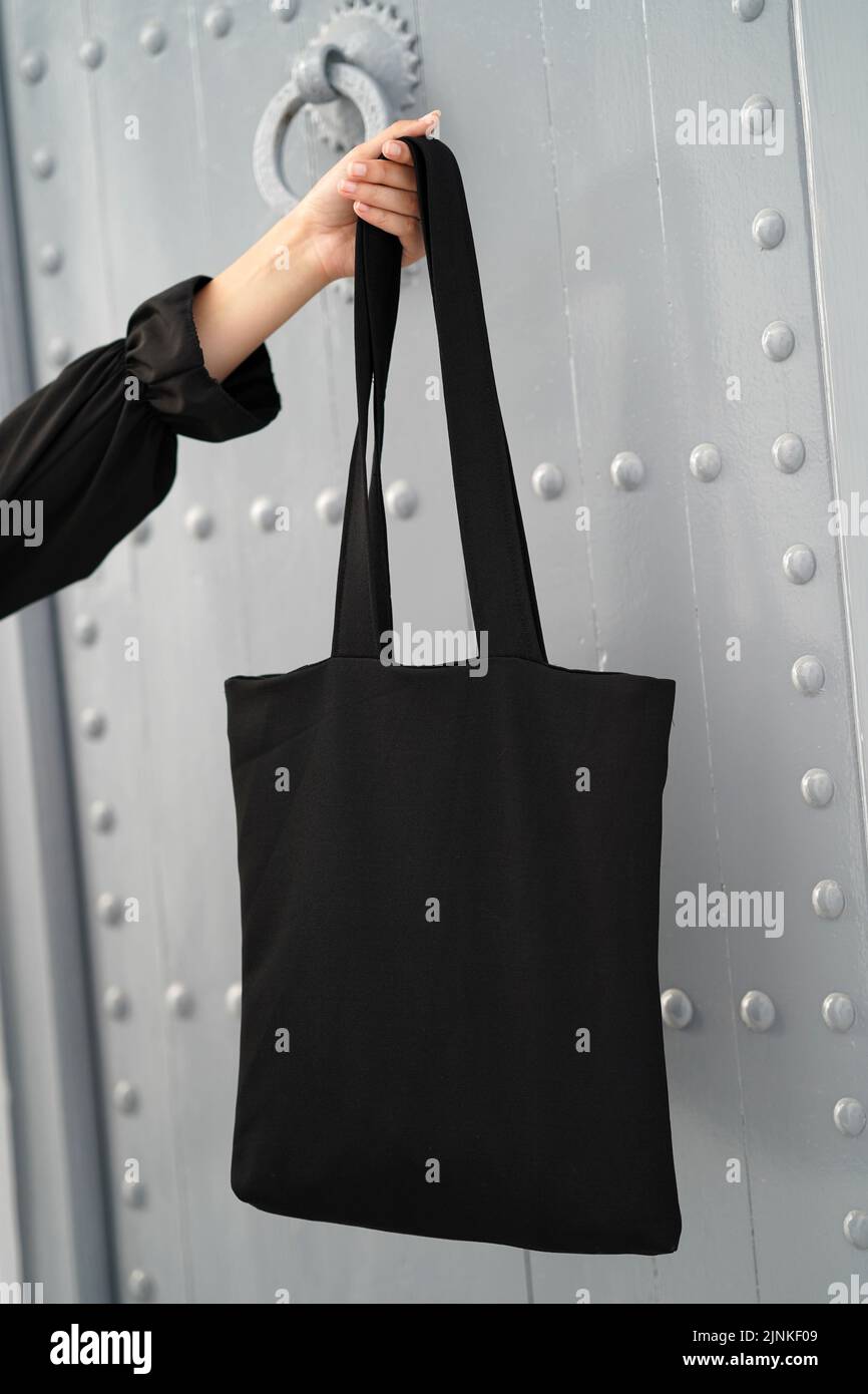 Borsa di tela nera best sale