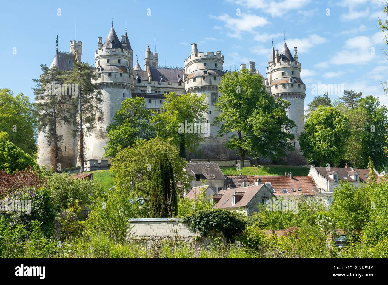 Francia, Oise, Picardie, Pierrefonds, castello di Pierrefonds // Francia, Oise (60), Picardie, Pierrefonds, Château de Pierrefonds Foto Stock
