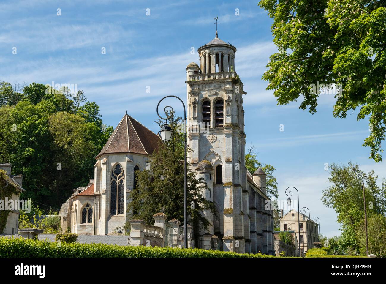 Francia, Oise, Picardie, Pierrefonds, Chiesa di Saint Sulpice // Francia, Oise (60), Picardie, Pierrefonds, église Saint-Sulpice Foto Stock