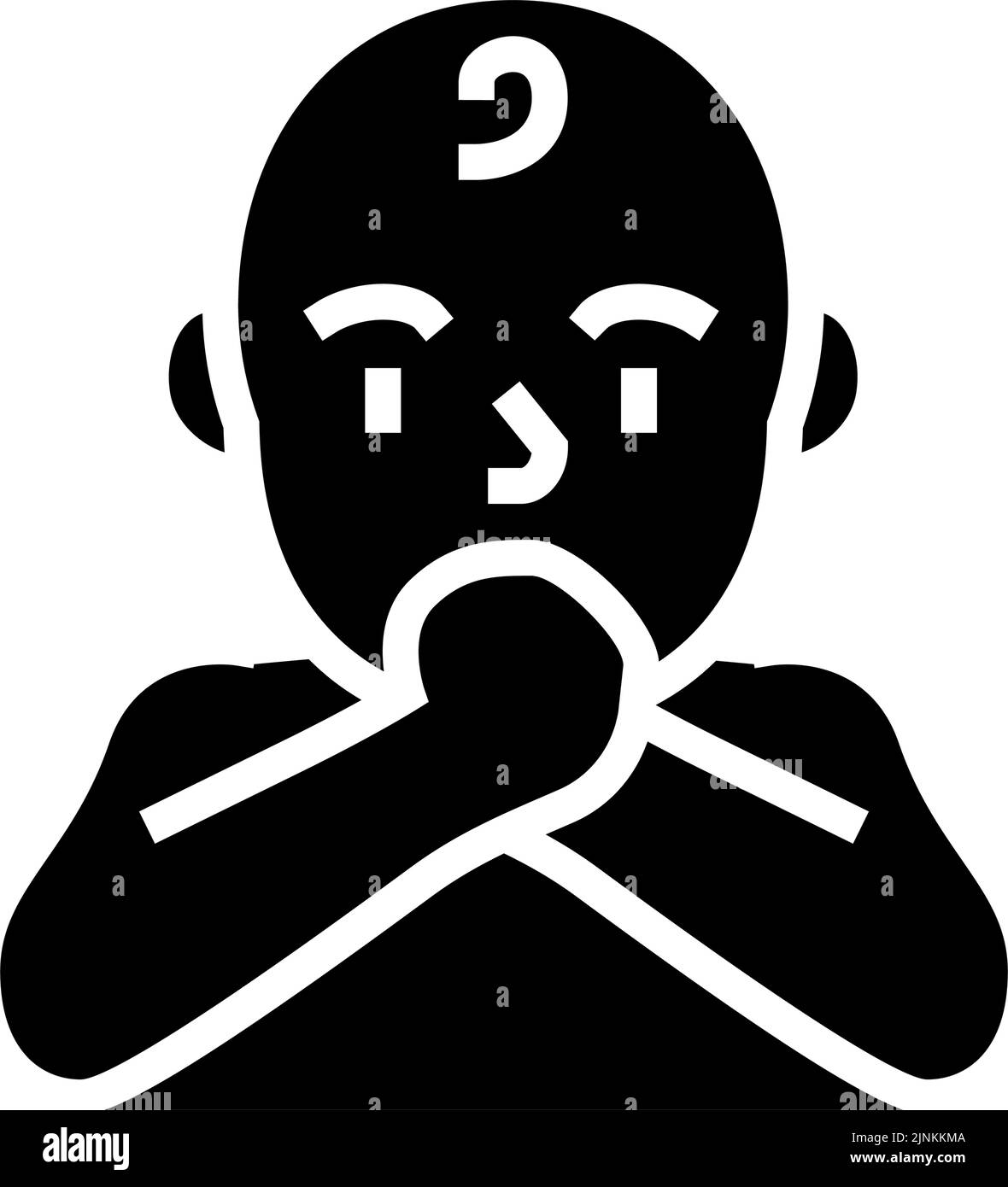 illustrazione del vettore dell'icona del glifo a riflessione Illustrazione Vettoriale