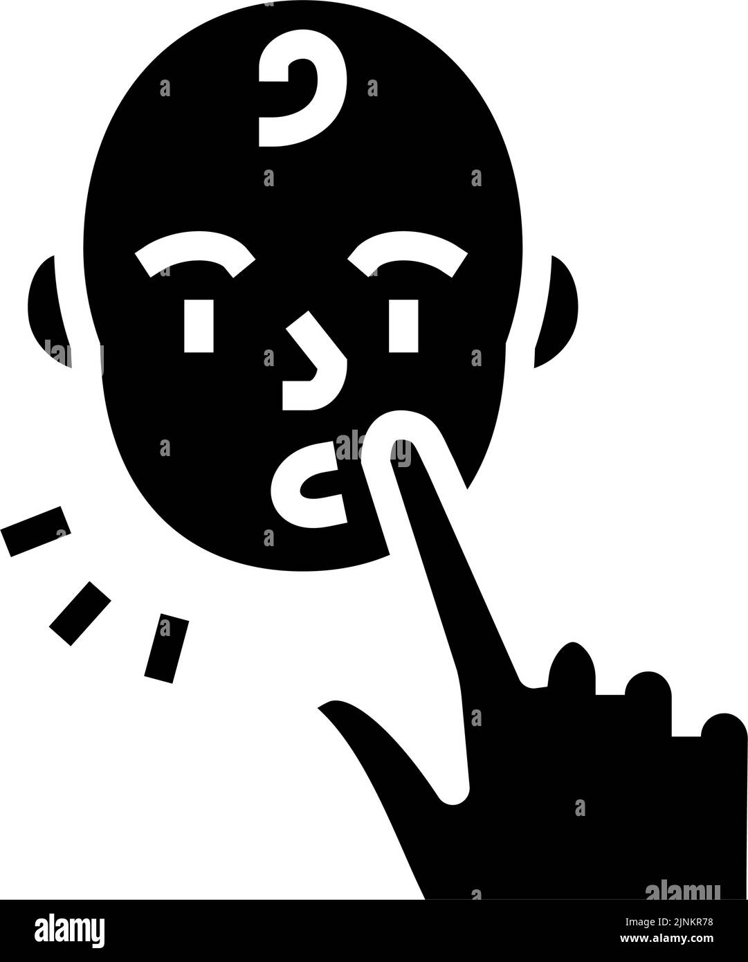 illustrazione vettore icona glifo reflex rooting Illustrazione Vettoriale